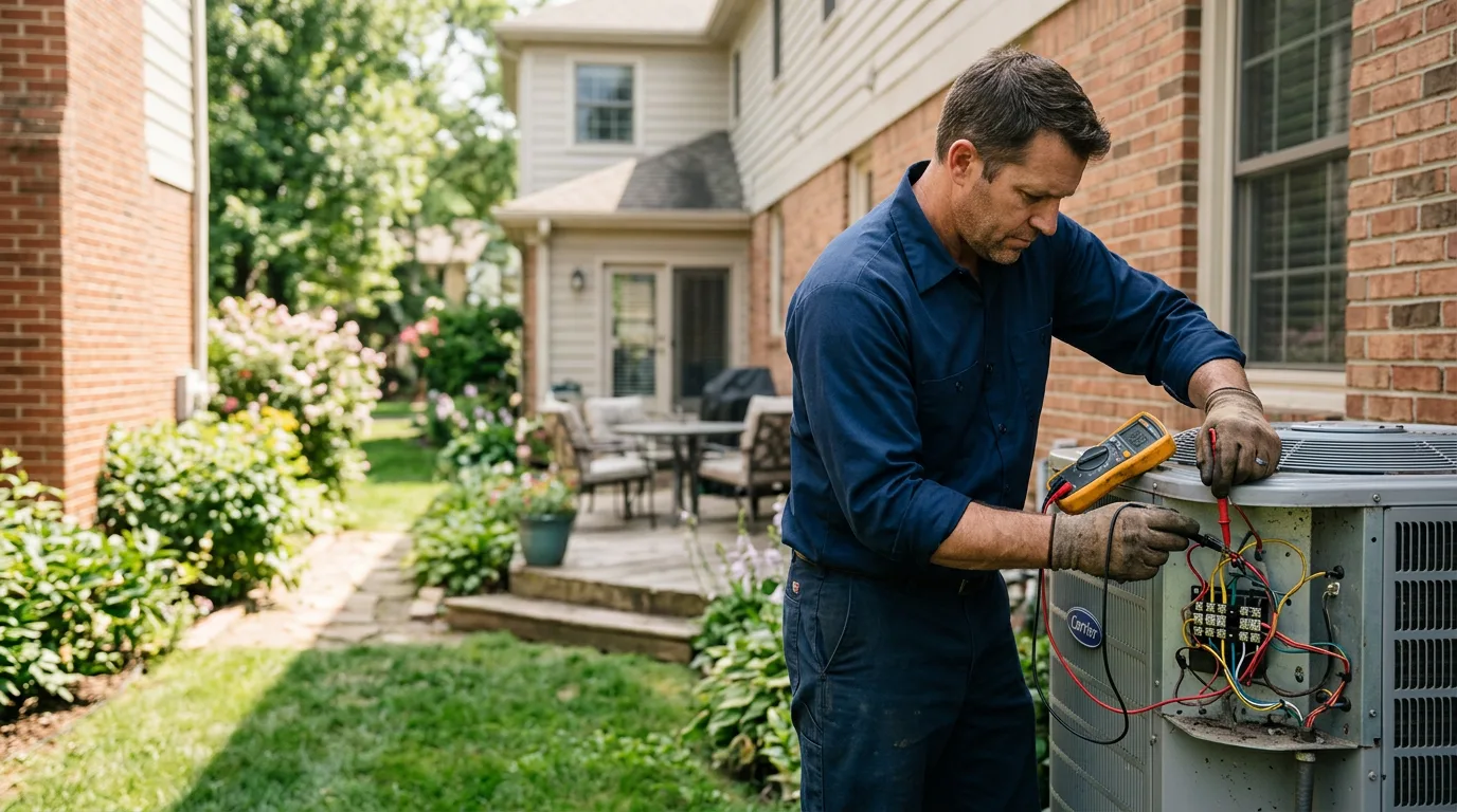 HVAC technician working near Lowmansville, KY